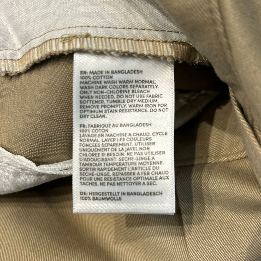 Lands End Mens Chinos Khakis Pants Traditional Fit Sz 40 Stretch Tab Waist 40x29 - Picture 9 of 11